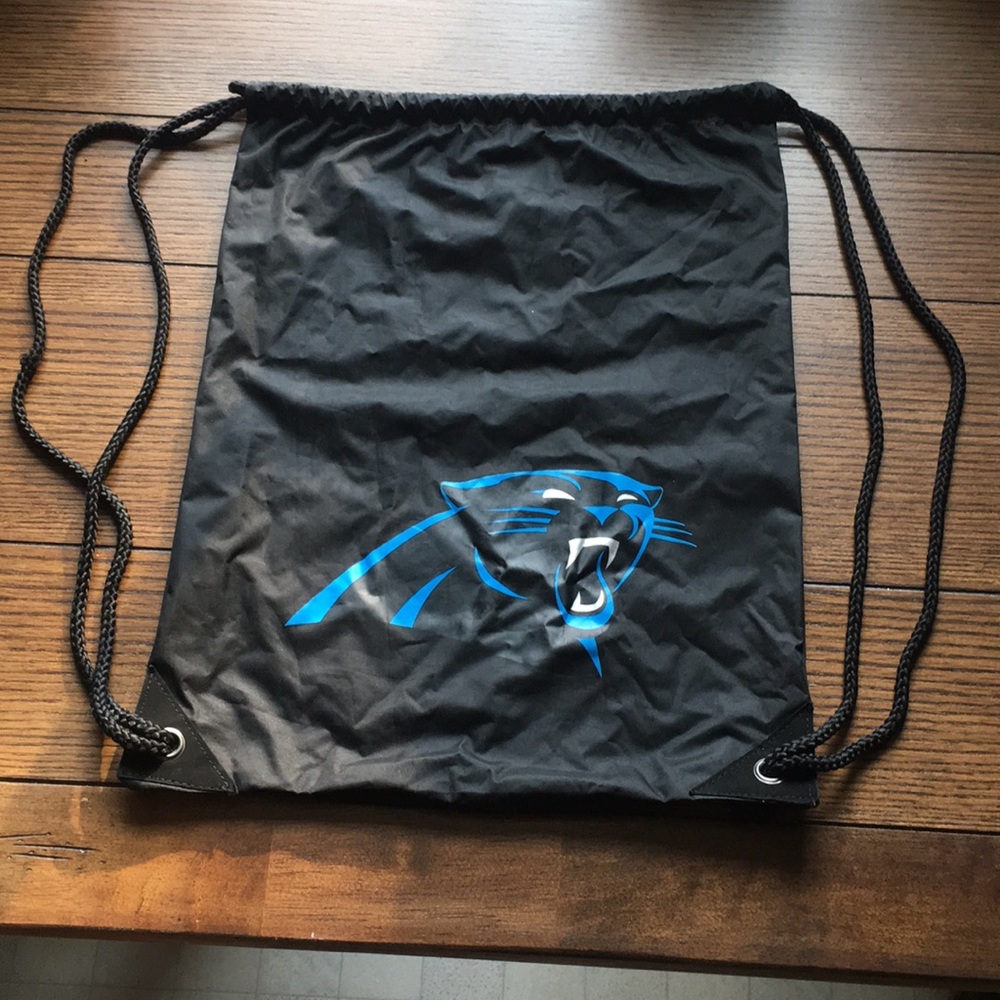 Carolina Panther draw string bag.